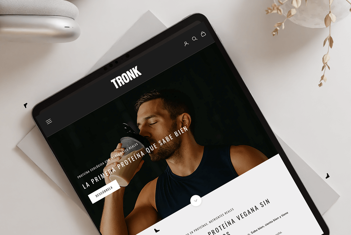 diseño web marca vegana tronk