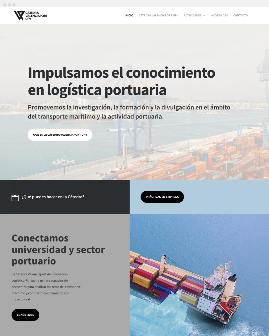diseño web universidad politécnica de valencia valenciaport