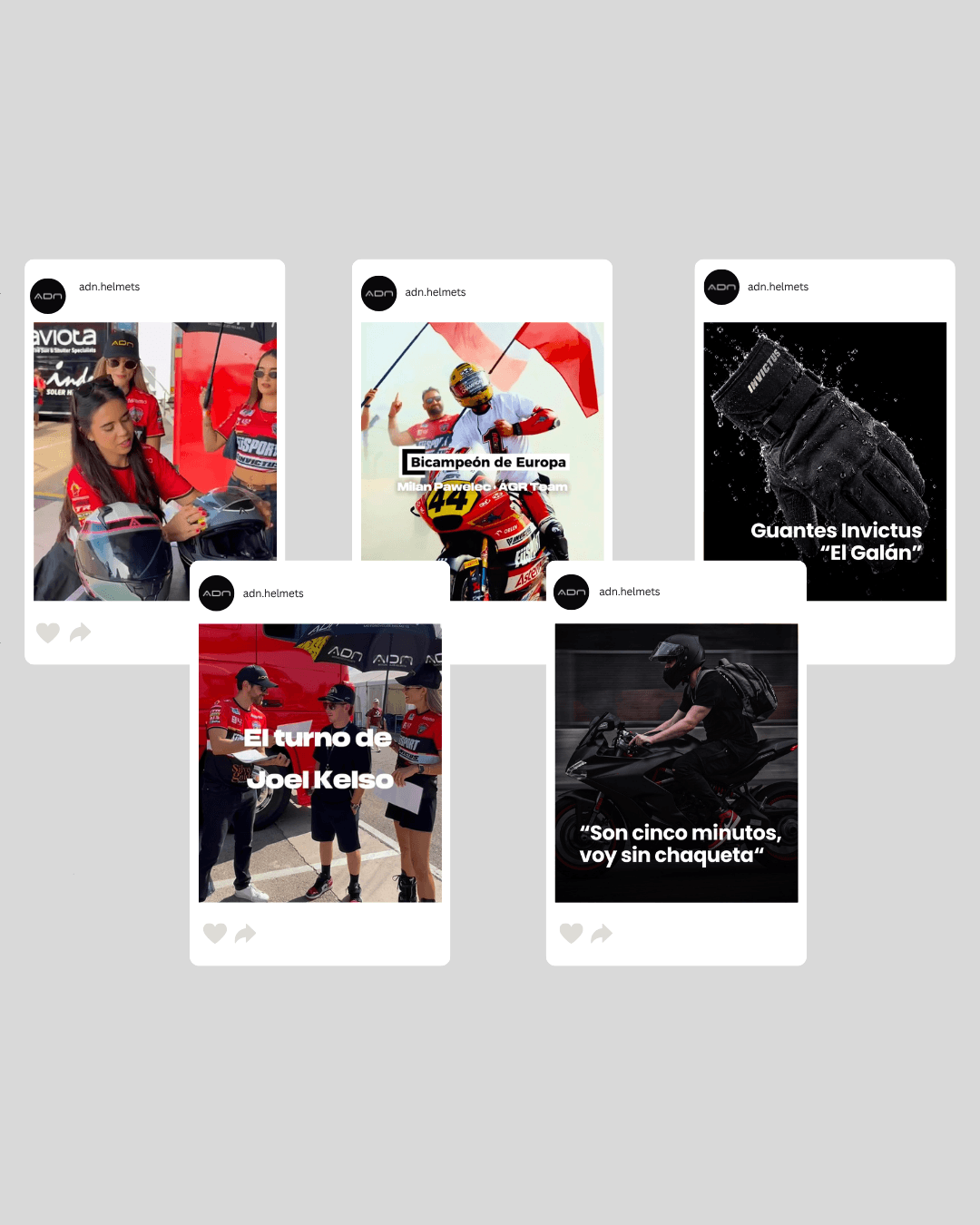 redes sociales invictus moto